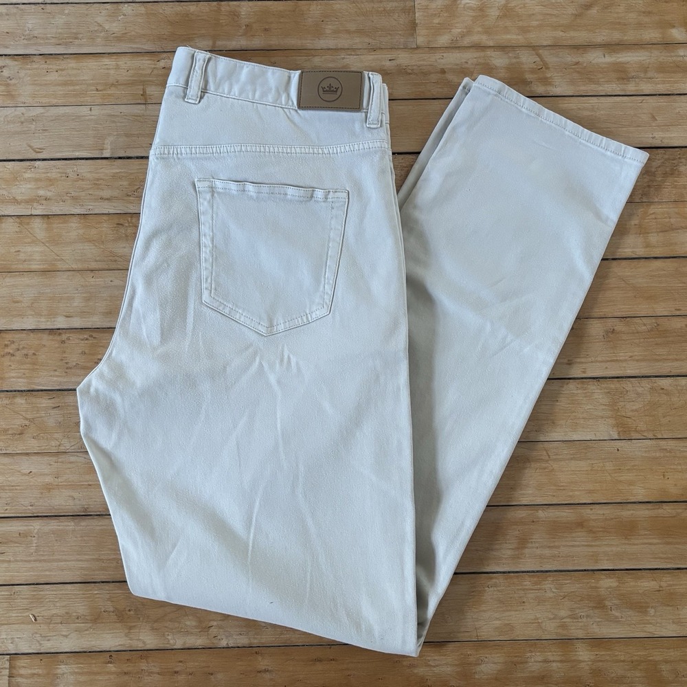 Peter Millar Ultimate Sateen 5-Pocket Pants Mens 36x32 Stretch Chino ME0B39